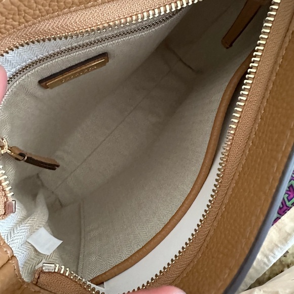 New Tory burch Thea swingpack crossbody/shoulder bag tiramisu color - Picture 8 of 11